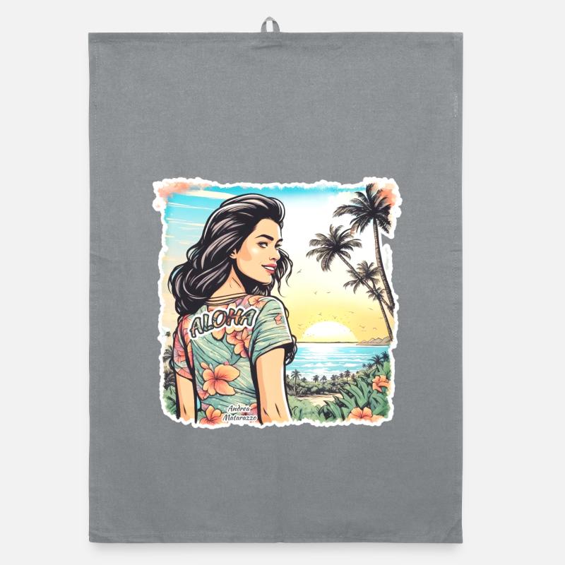 Aloha Mädchen Organic Geschirrtuch