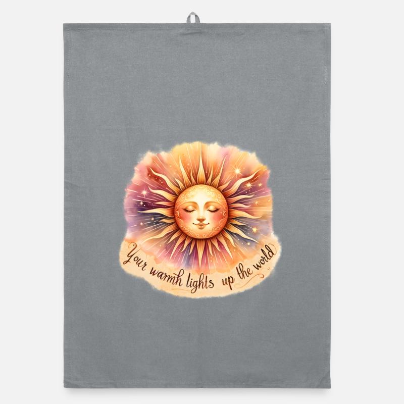 Lights up the world Organic dish towel