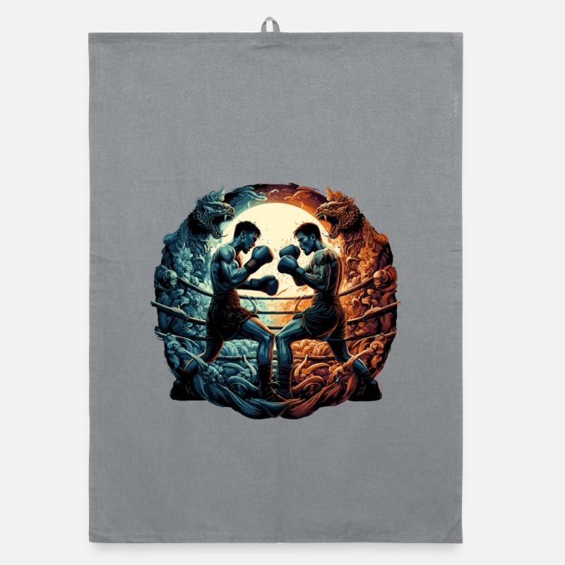 Cadeau de boxe Muay Thai Thai boxe kickboxing Torchon bio