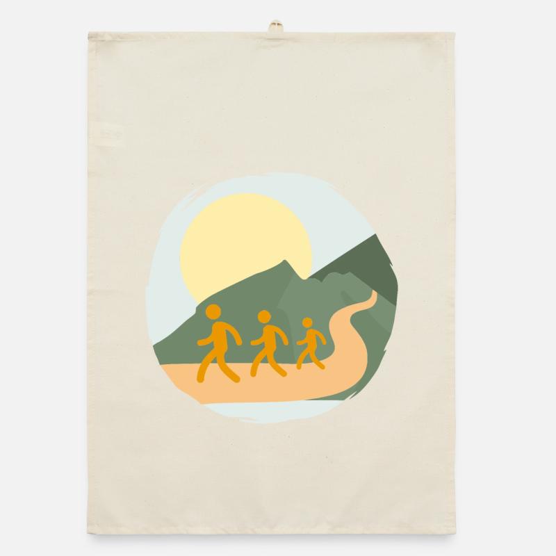 Keep on Walking Organic dish towel