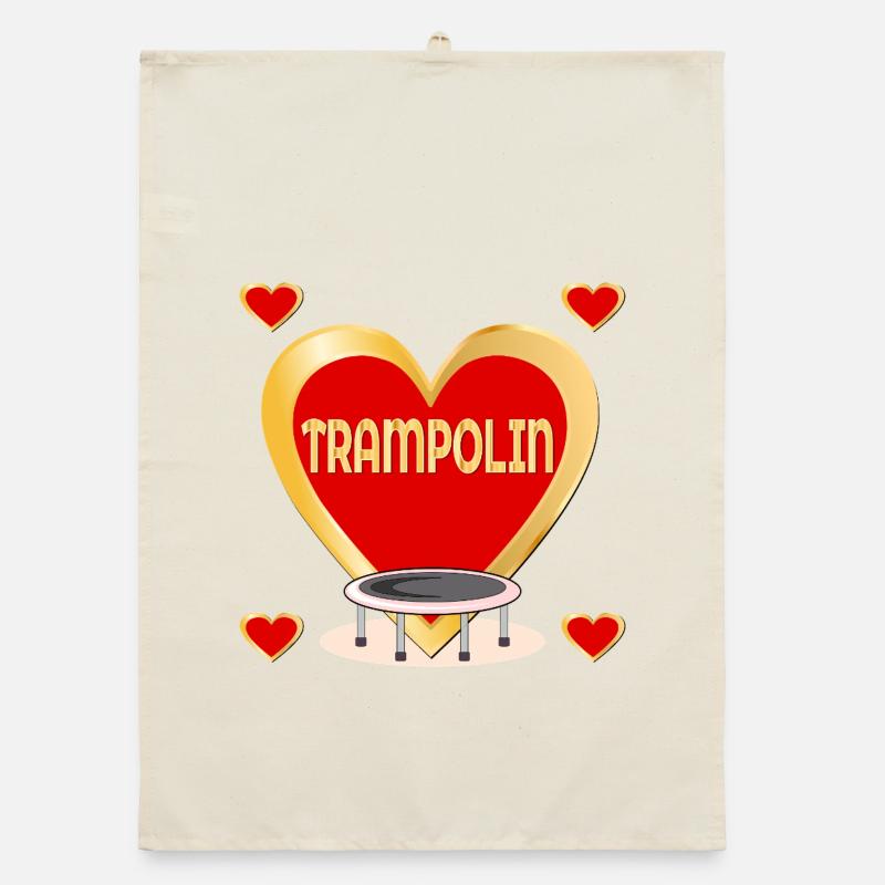 HOBBY TRAMPOLIN SPRINGEN Organic Geschirrtuch