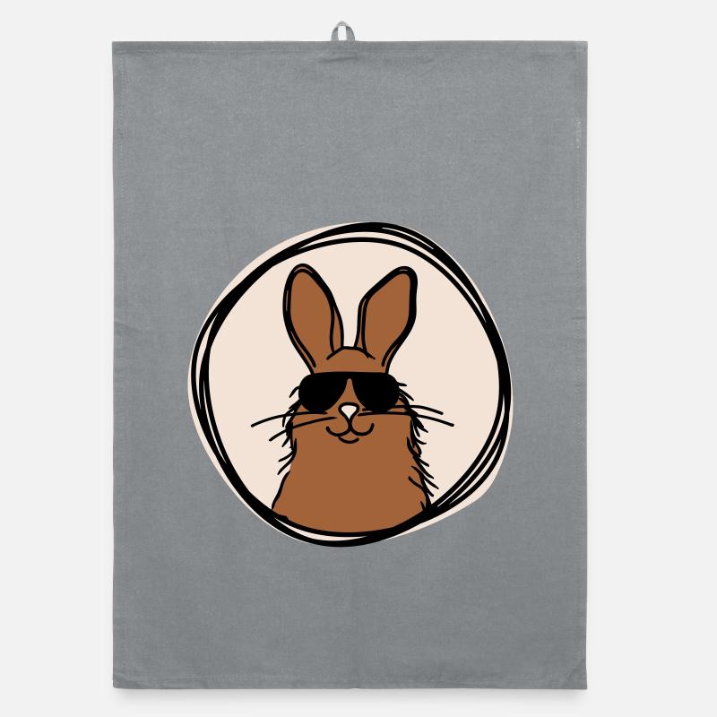 cooler Hase Organic Geschirrtuch