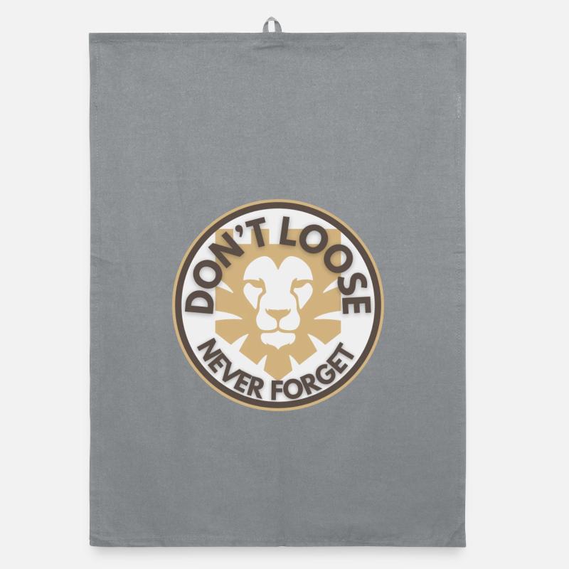Die 1. Regel „Don’t Loose – Never Forget“ Buffet Organic Geschirrtuch