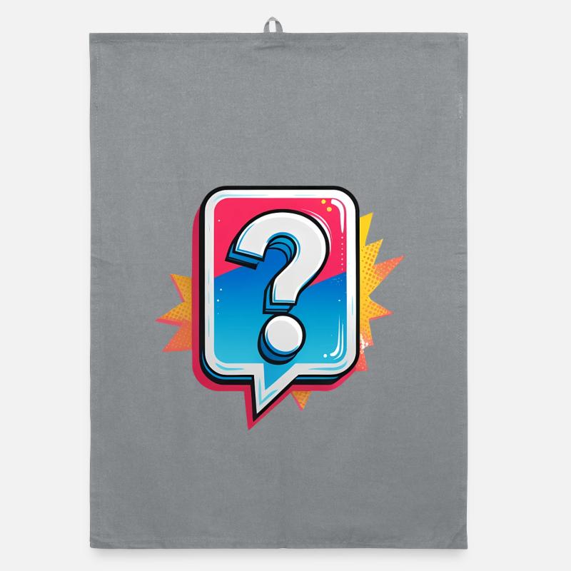 Question mark Organic dish towel