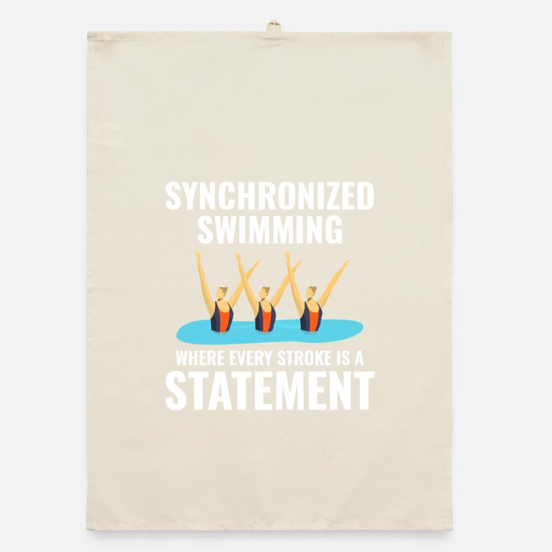 Synchronized Swimming Statement  Organic dish towel