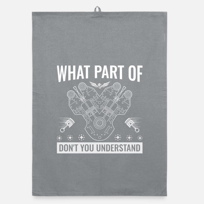 Welcher Teil von Don't You Understand Engine Blueprint Organic Geschirrtuch