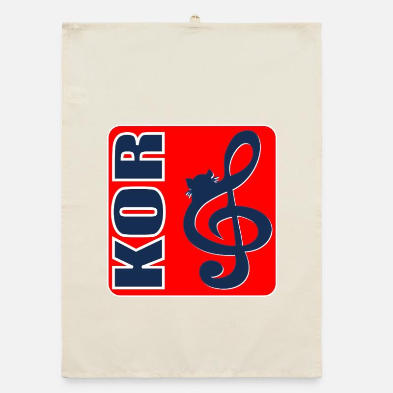 Cat Chorus Organic dish towel