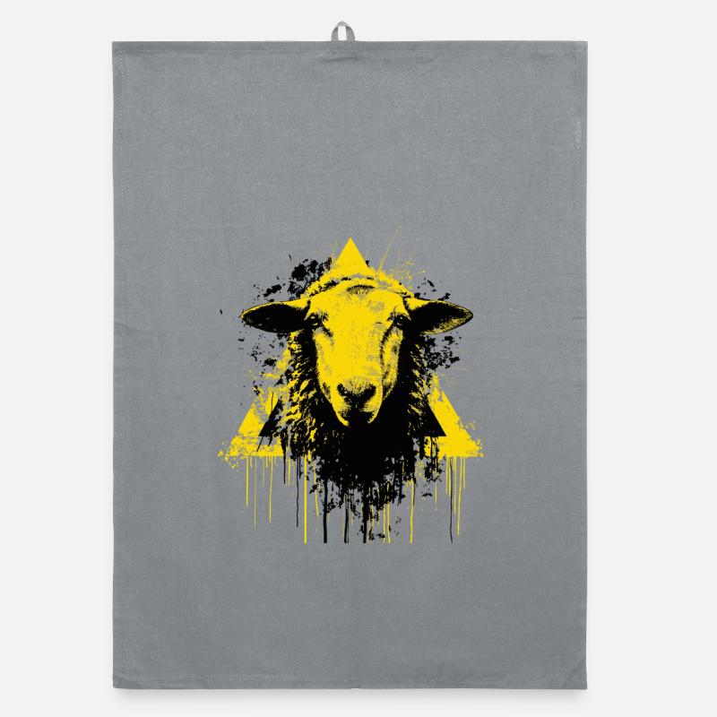Cool sheep Organic dish towel