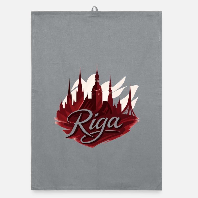 Riga Capital Latvia Baltic Gift Organic dish towel