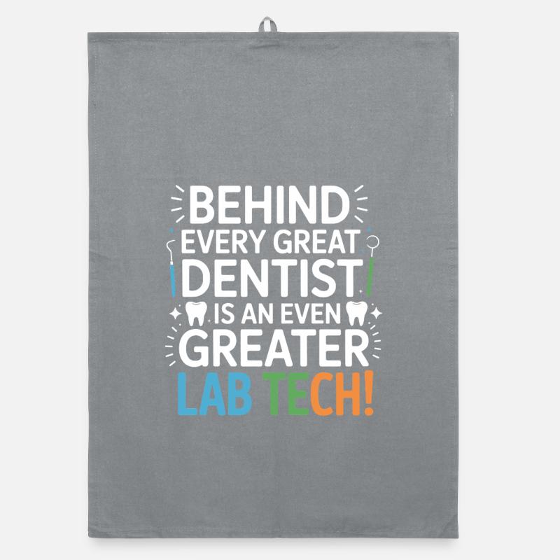 Greater Lab Tech Dental Design Organic Geschirrtuch