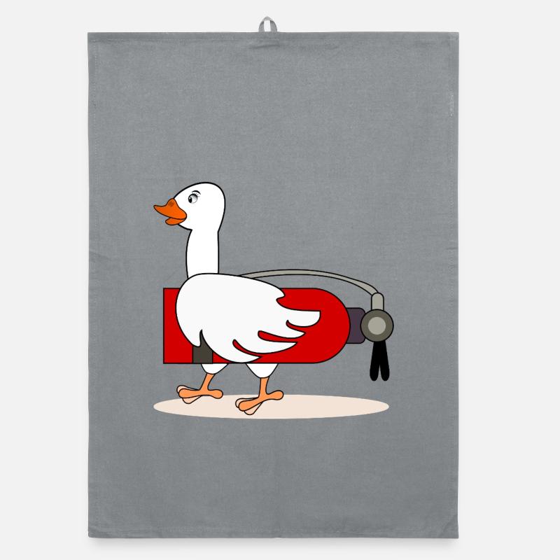 Fire extinguisher goose fire brigade Organic dish towel