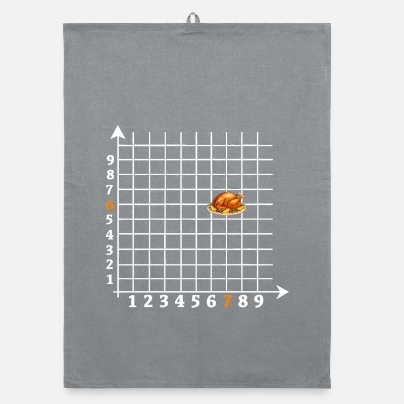 Roast Coordinates Six Seven Meme Organic dish towel