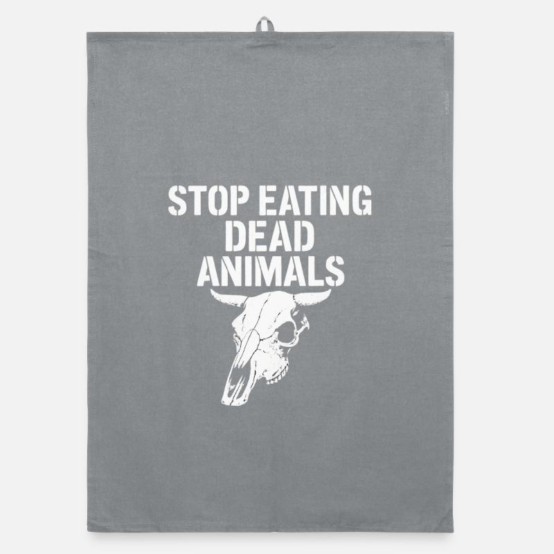 Stop Eating Dead Animals Organic Geschirrtuch