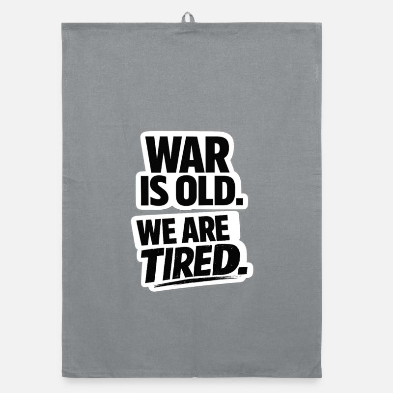 War No More – Sticker Peace & Humanity  Torchon bio