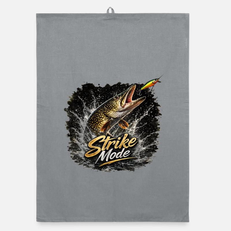 Strike Mode Pike – Predator Angelshirt Organic Geschirrtuch