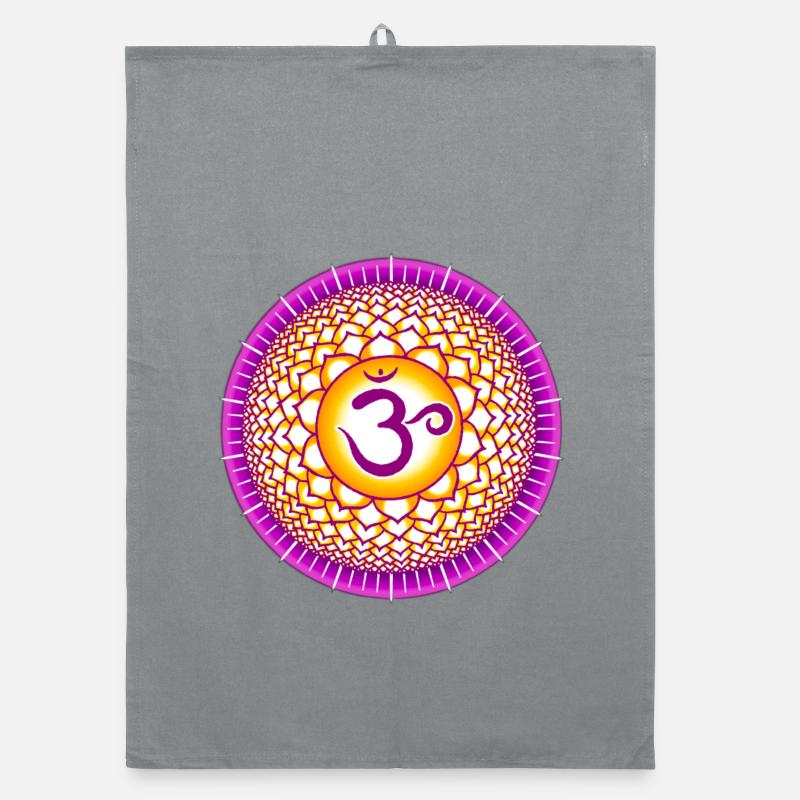 Crown Chakra Sahasrara Organic dish towel