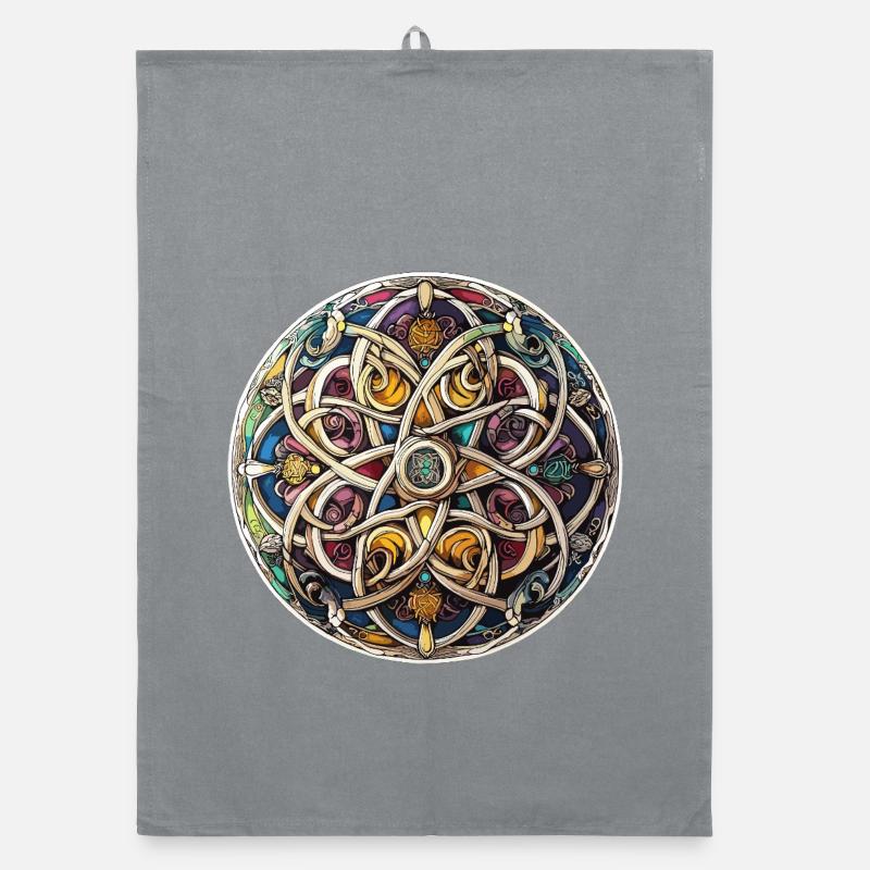 Celtic Knot Kaleidoscope Organic dish towel