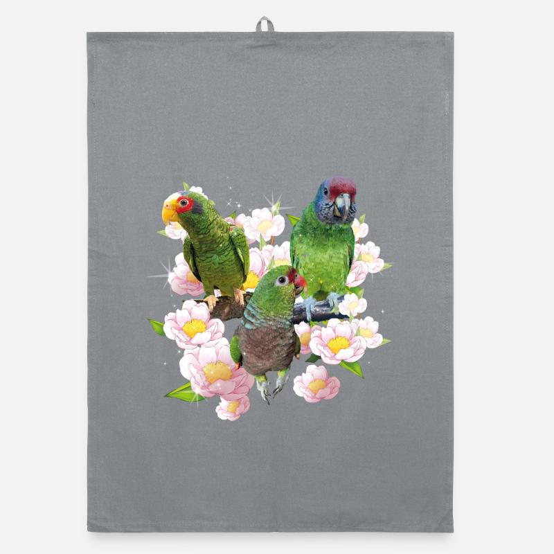 Parrots Organic dish towel