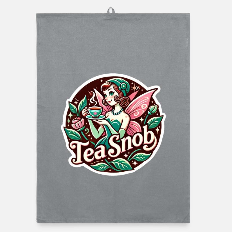 Tee-Snob Feen-Teeparty Organic Geschirrtuch