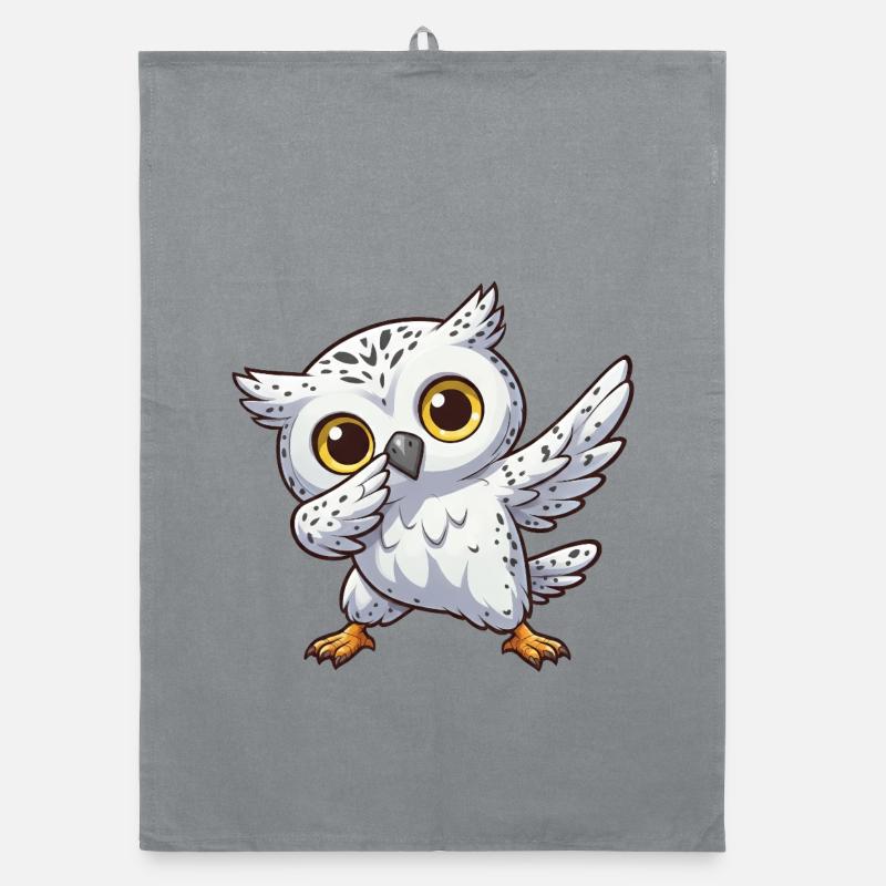 Coole Schneeeule Dabbing Kids Eule Dab Organic Geschirrtuch