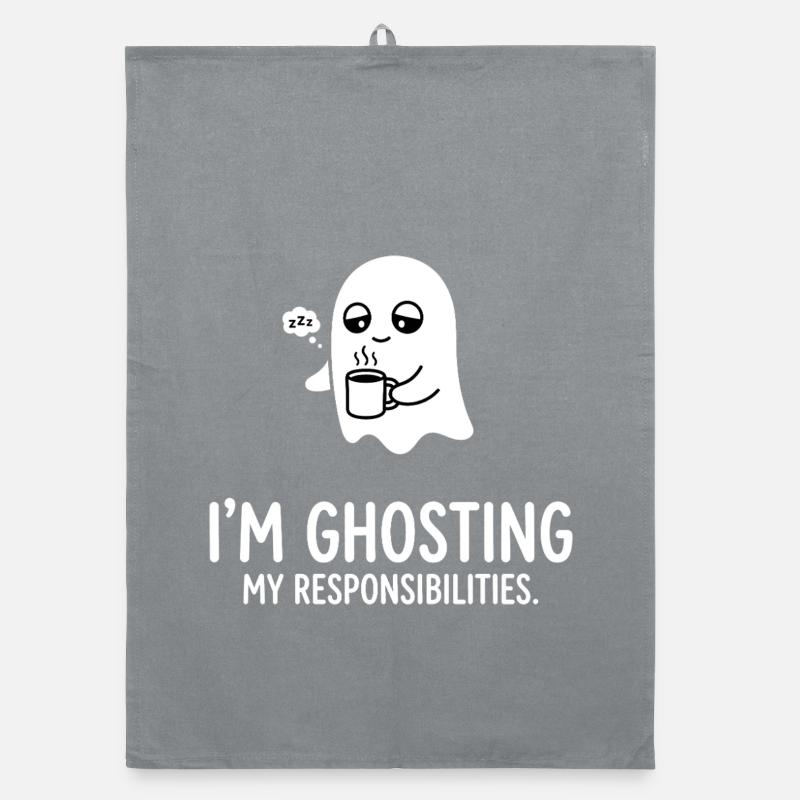 Ghosting My Responsibilities Organic dish towel