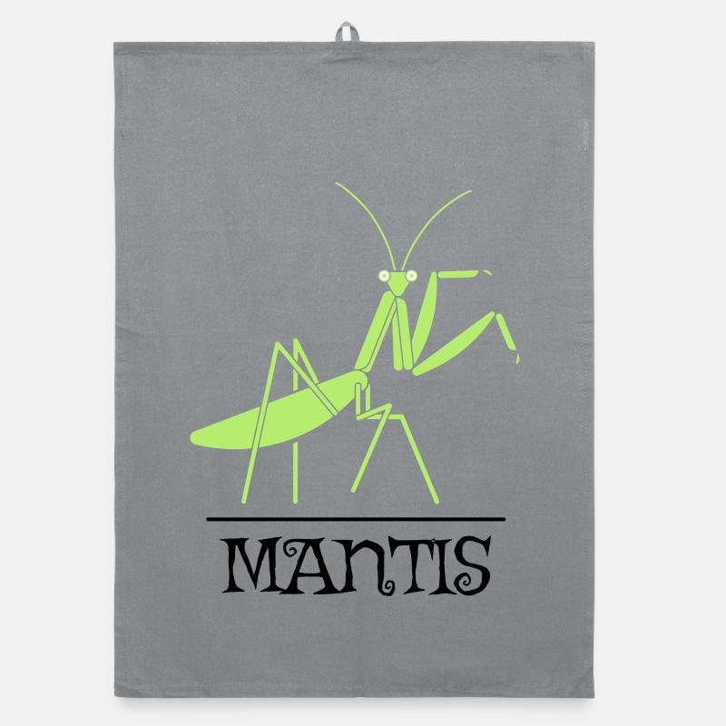 Mantis Gottesanbeterin Insekt Design Organic Geschirrtuch