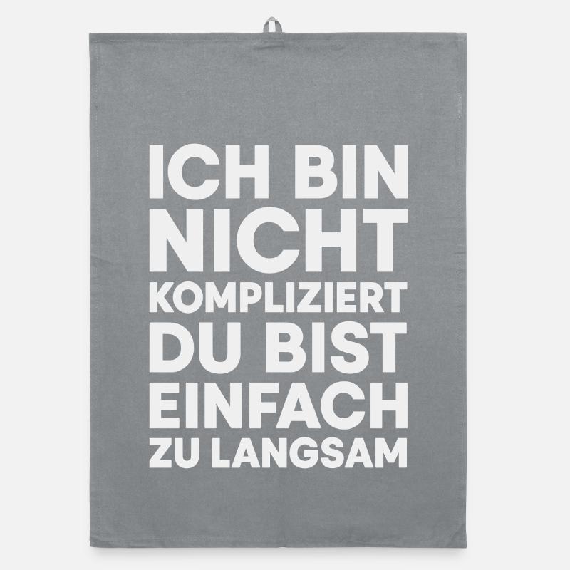 Ich bin nicht kompliziert Organic Geschirrtuch