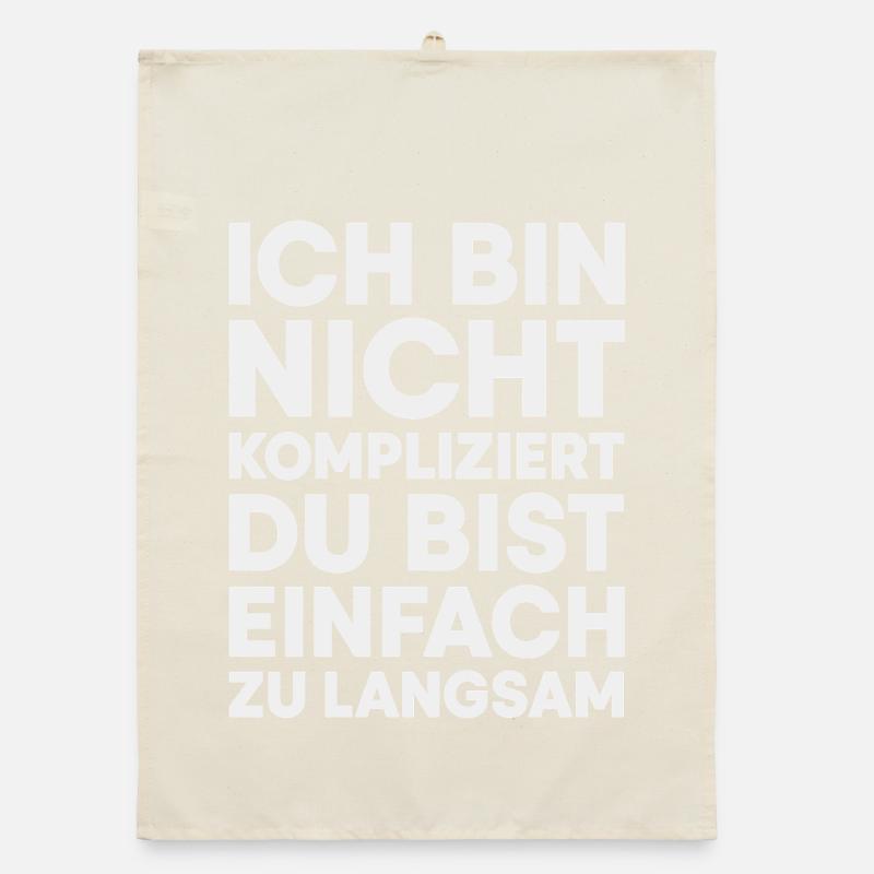 Ich bin nicht kompliziert Organic Geschirrtuch