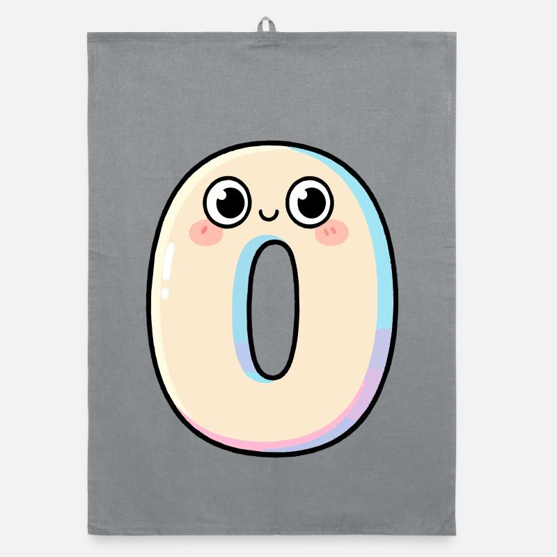 Zero Kawaii Smiling Organic dish towel