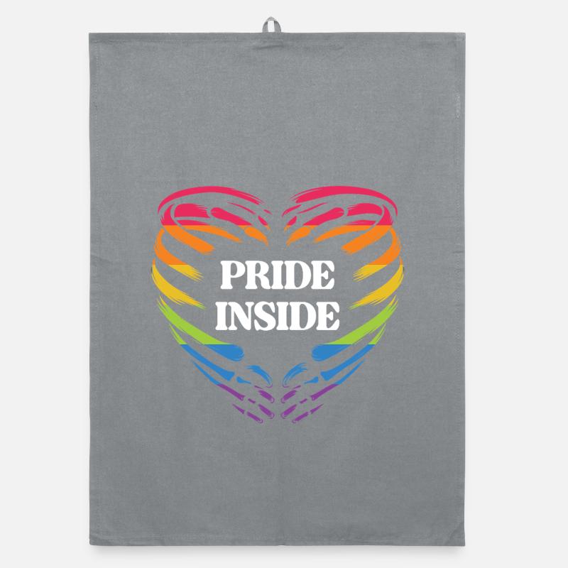 LGBT Pride Month - Pride Inside Organic dish towel