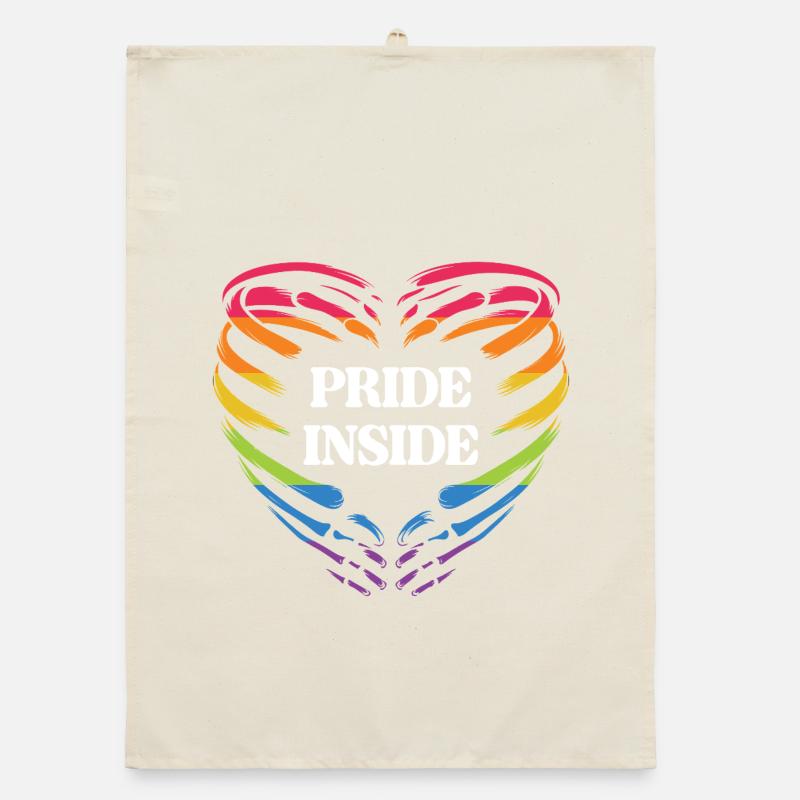 LGBT Pride Month - Pride Inside Organic dish towel