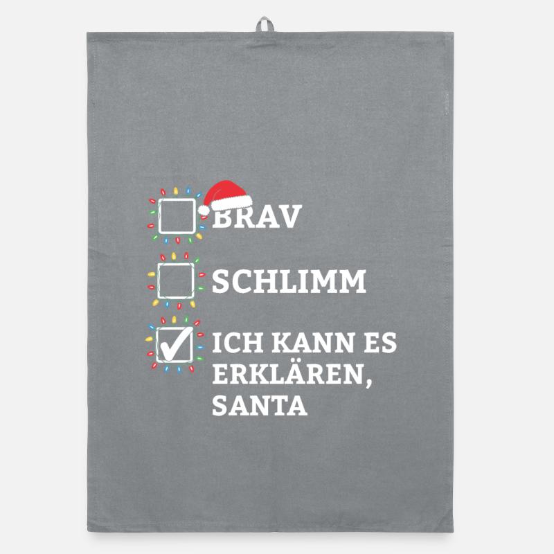 I can explain, Santa Organic dish towel