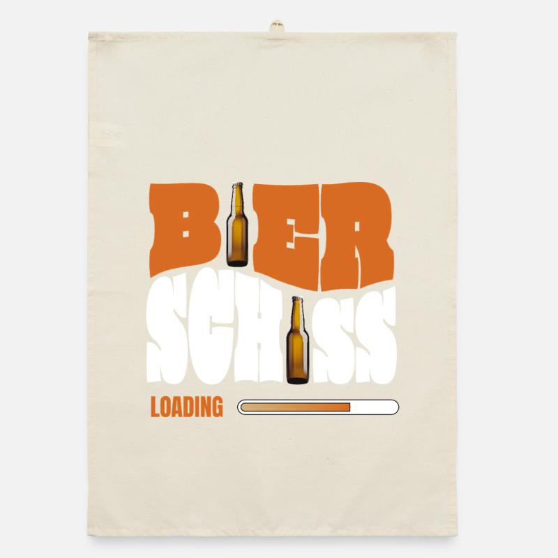 Bierschiss Loading Organic Geschirrtuch