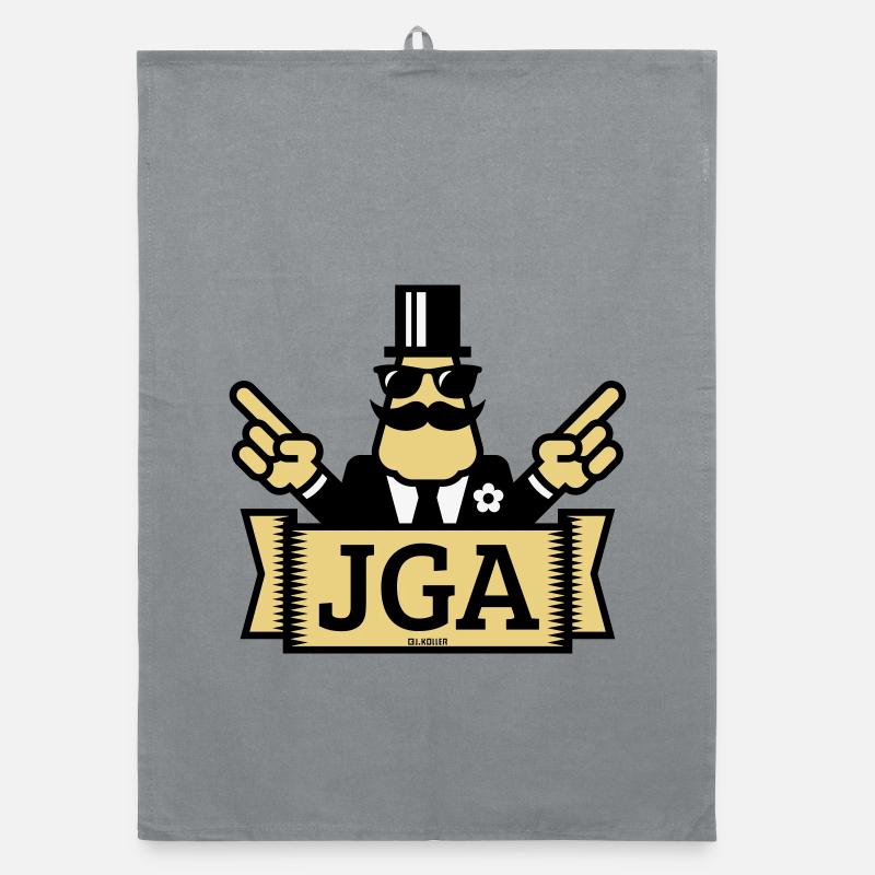 JGA Handzeichen (Junggesellenabschied / 3C) Organic Geschirrtuch