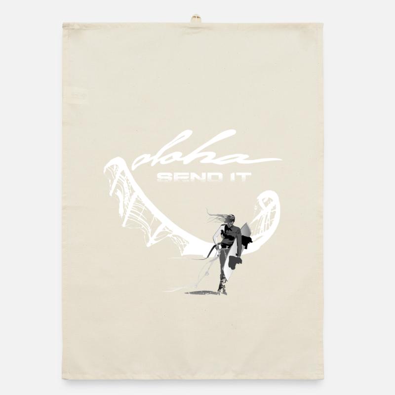 Send it Kitesurfer Organic dish towel