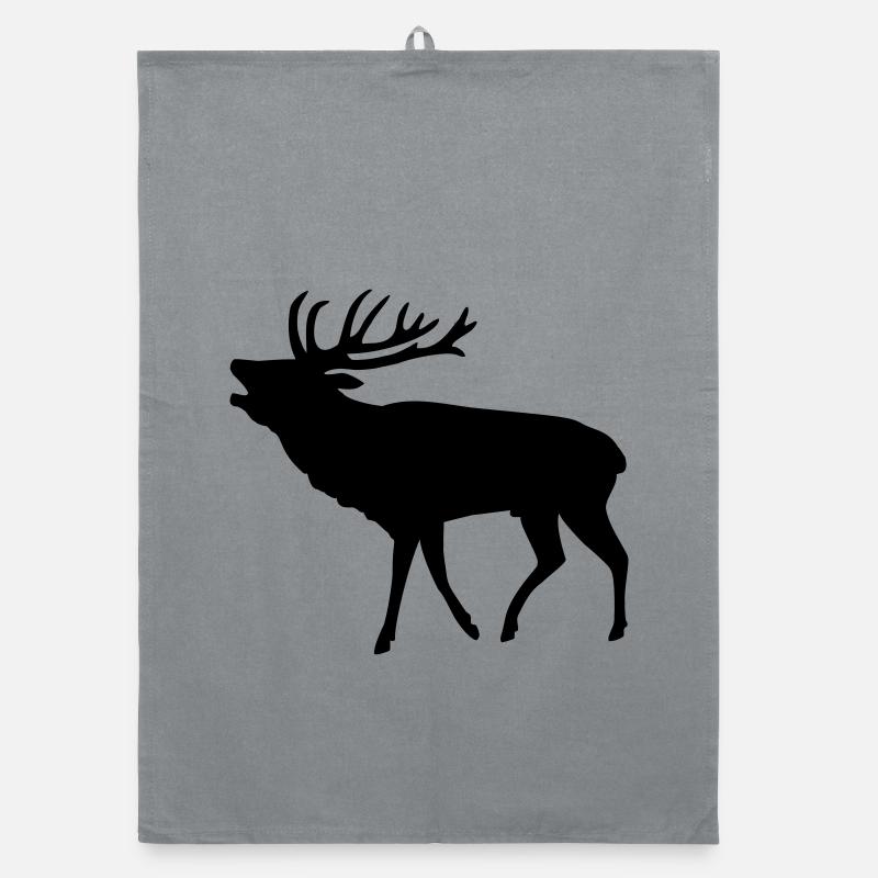 hirsch jäger jagd Organic Geschirrtuch