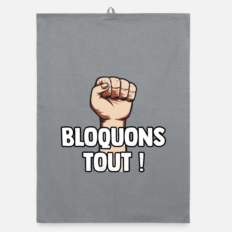 Let's Block Everything! September 10th Blockade Movement Organic dish towel