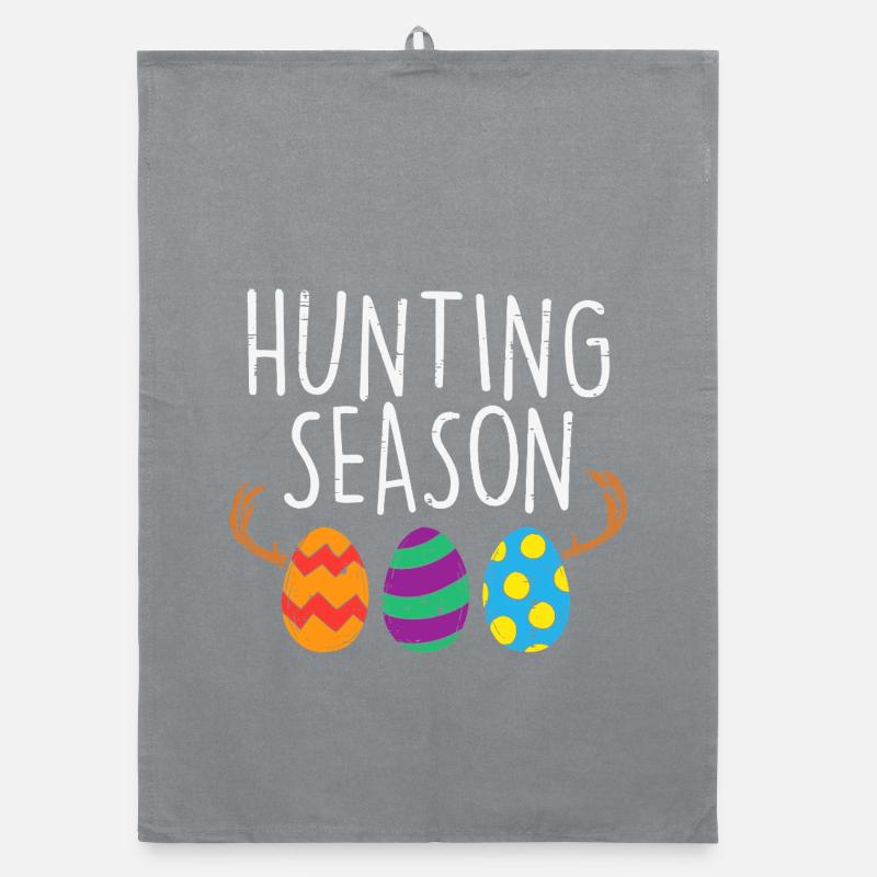 Des œufs de Pâques de la saison de chasse Torchon bio