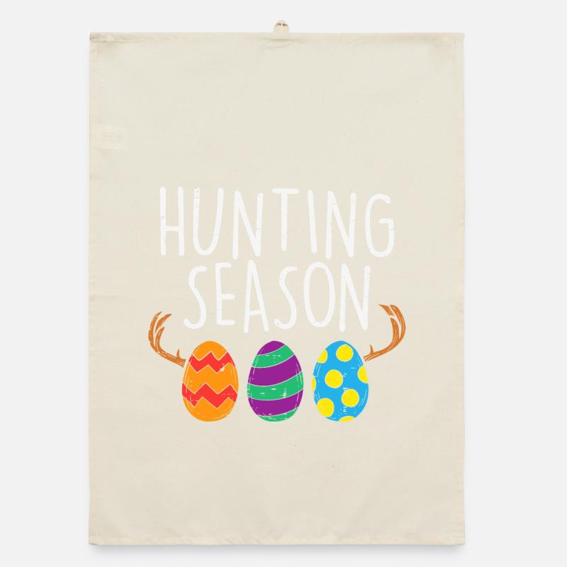 Des œufs de Pâques de la saison de chasse Torchon bio