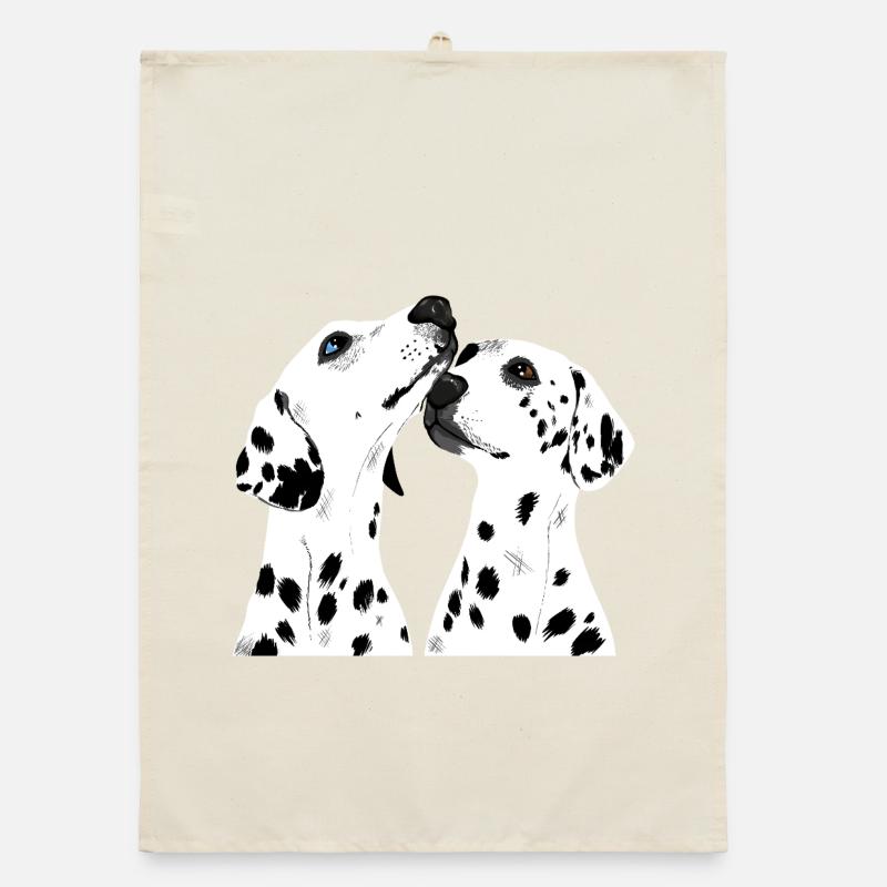 Two Dalmatians Organic dish towel