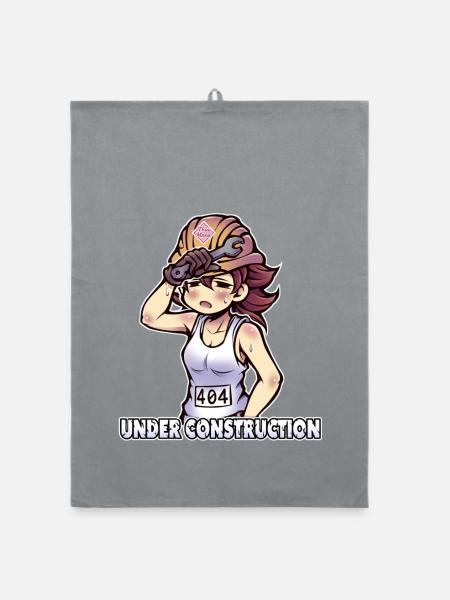Under Construction - 404 - Organic Geschirrtuch - Grau - Vorne