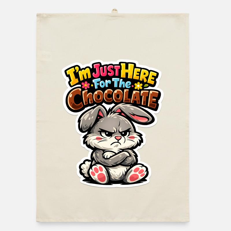 Bunny Bunny Spring Summer Easter Garden Organic dish towel