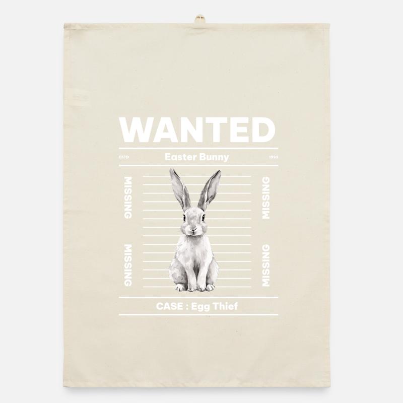 Wanted Easter Bunny Organic dish towel