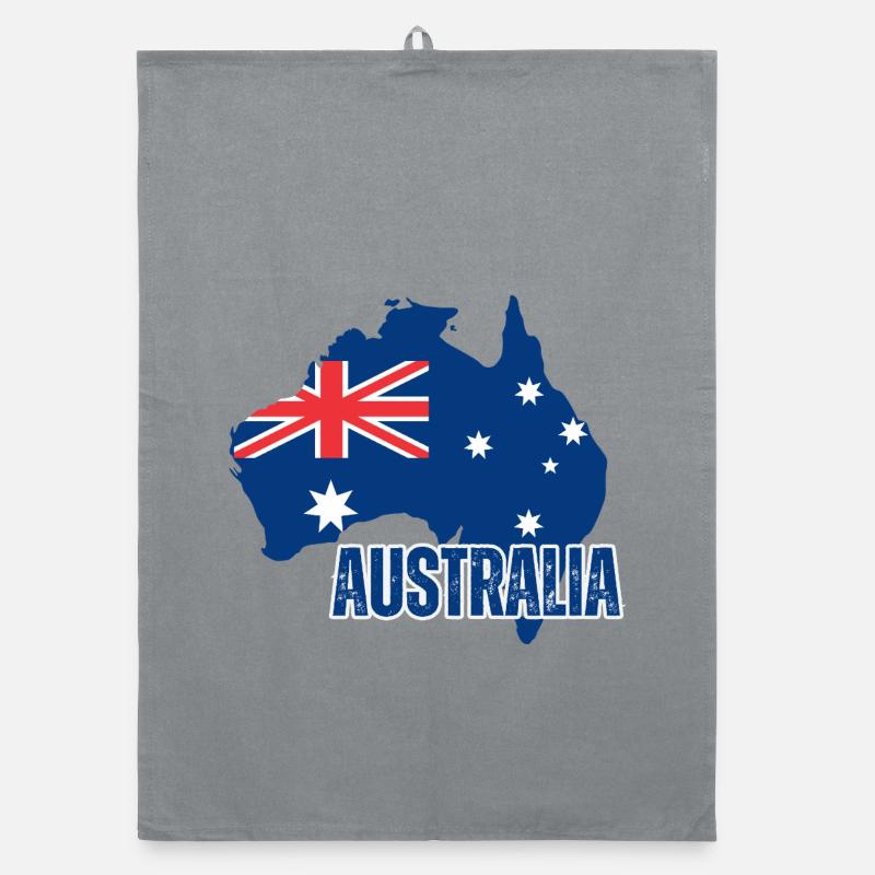 Australian flag, Australian pride Organic dish towel