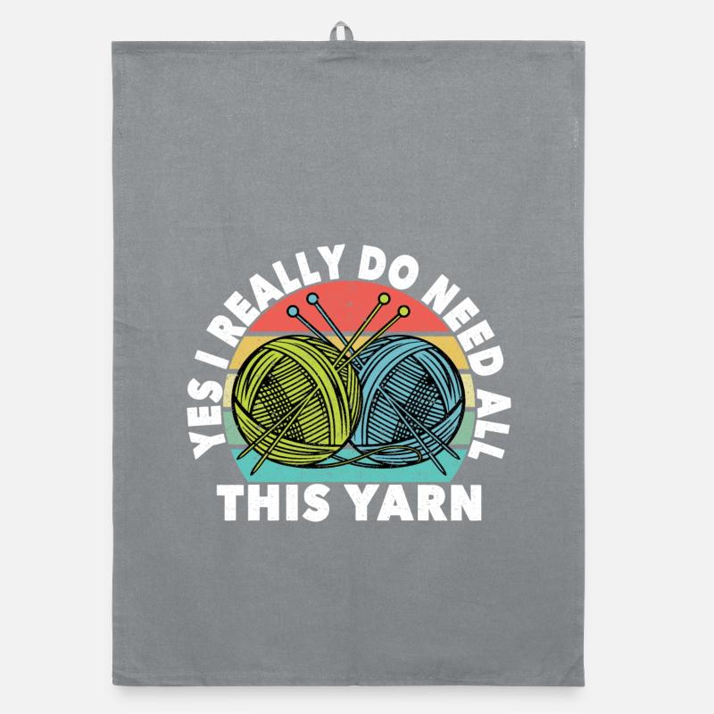 Yes I really do need all this yarn Knitter crochet Organic Geschirrtuch