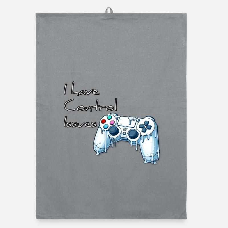 I have control issues Organic dish towel