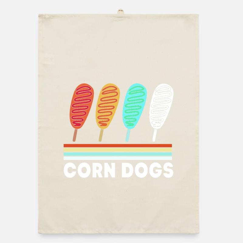Corn Dog Organic Geschirrtuch