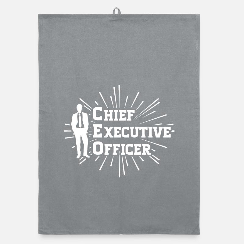 CEO - Chief Executive Officer Organic Geschirrtuch