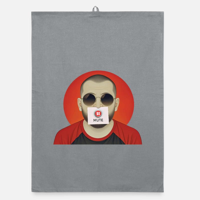 STUMMER MANN – nette Leute Organic Geschirrtuch