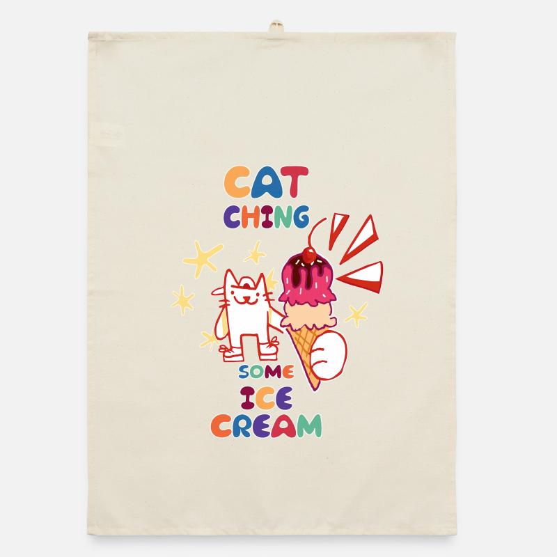 Ein Eis fangen Organic Geschirrtuch